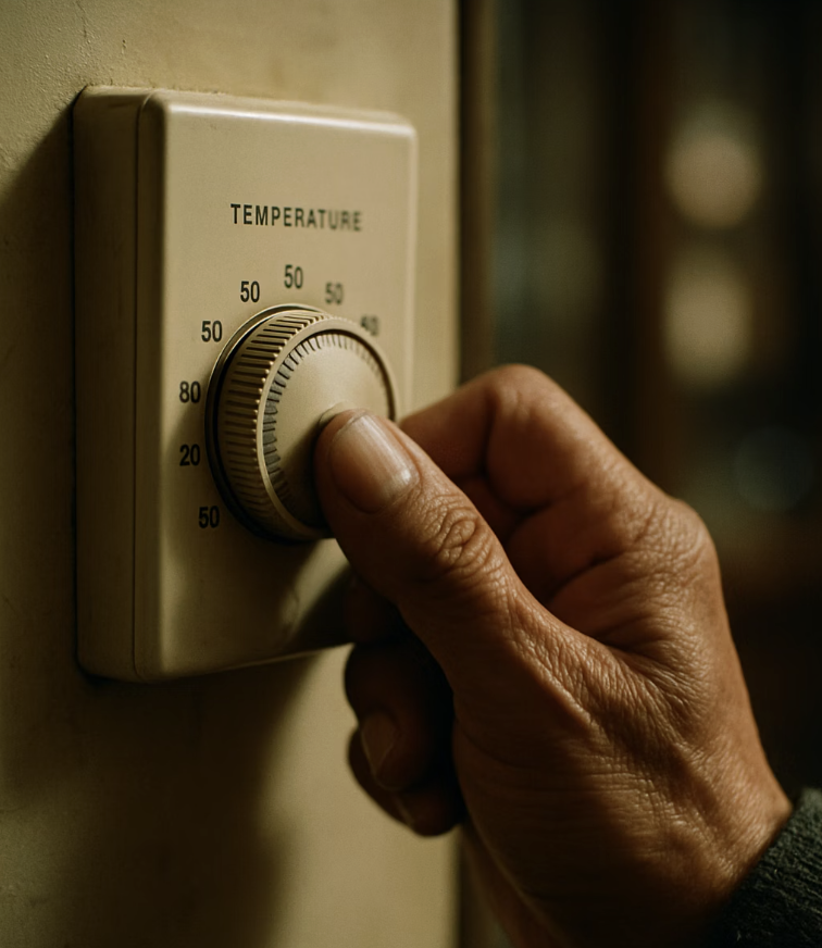 '딸깍' 소리의 정체, 온도 조절기