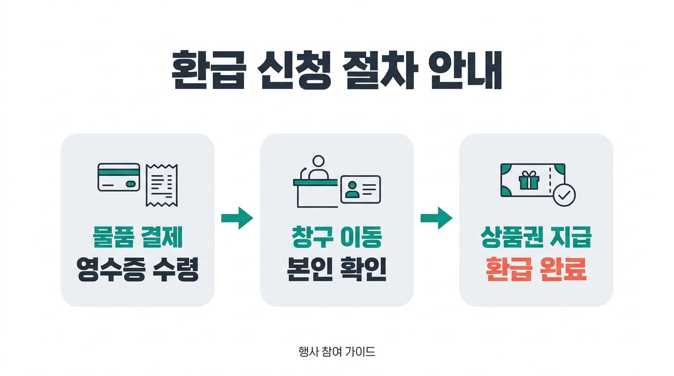 온누리상품권 환급 신청 절차 안내