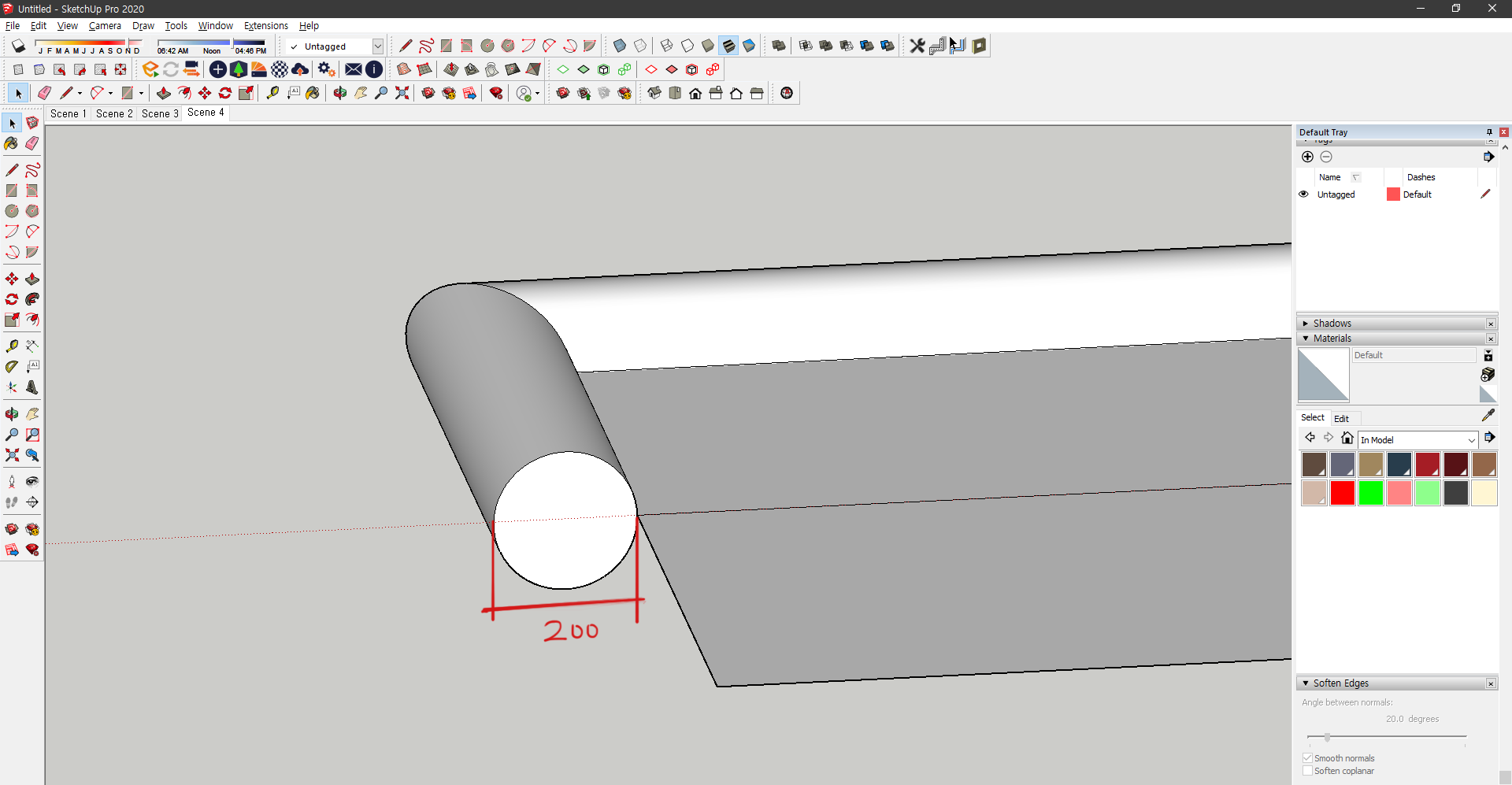 스케치업 Follow me