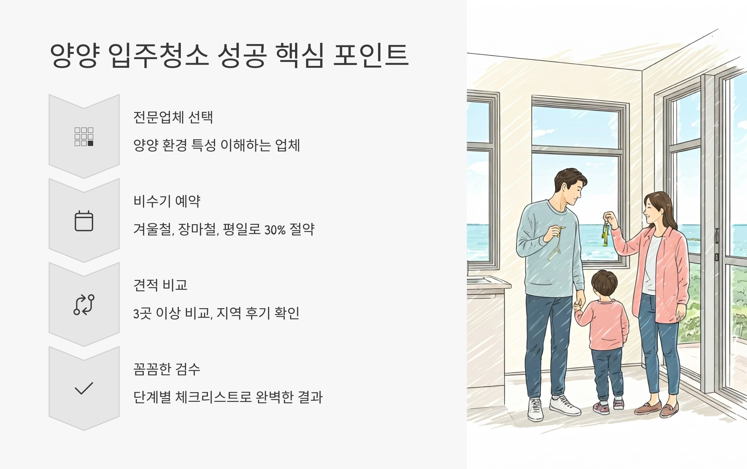양양 입주청소 핵심 포인트