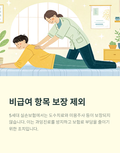 비급여 항목 보장 제외