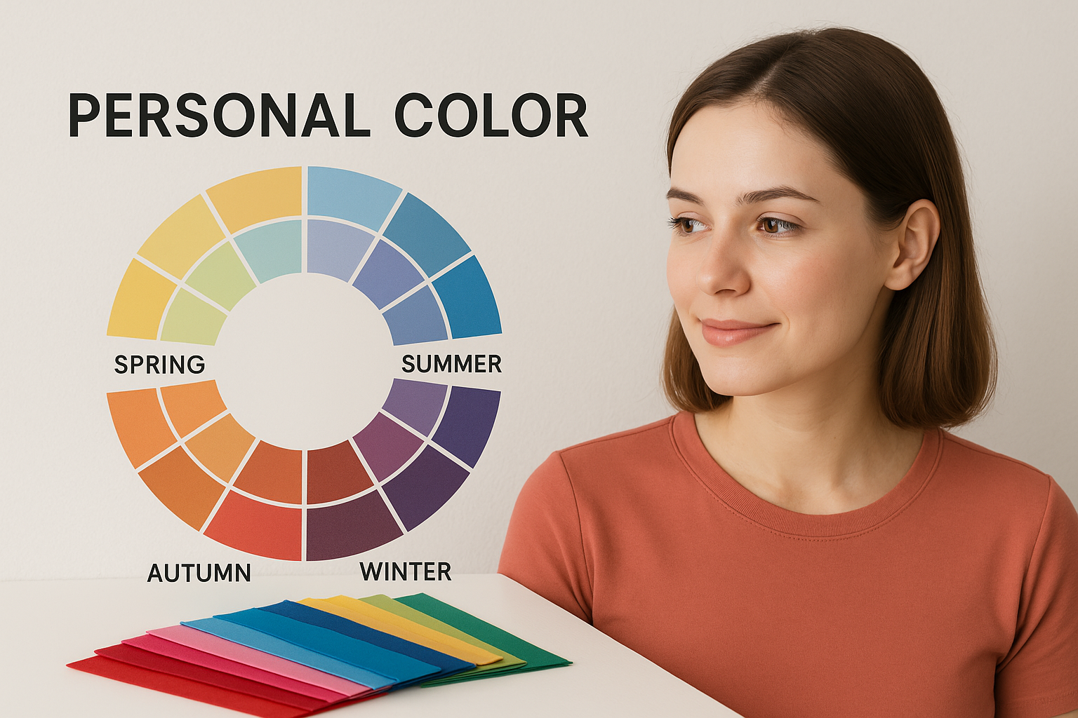 퍼스널컬러 관련 사진