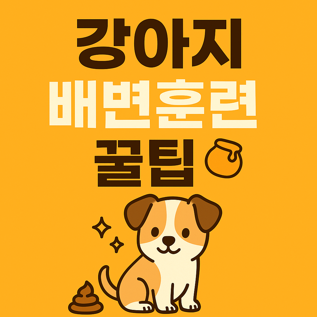 강아지 배변훈련 꿀팁