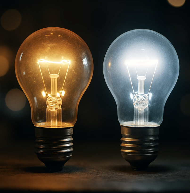 해답은 '노란색', 전구색 조명의 마법