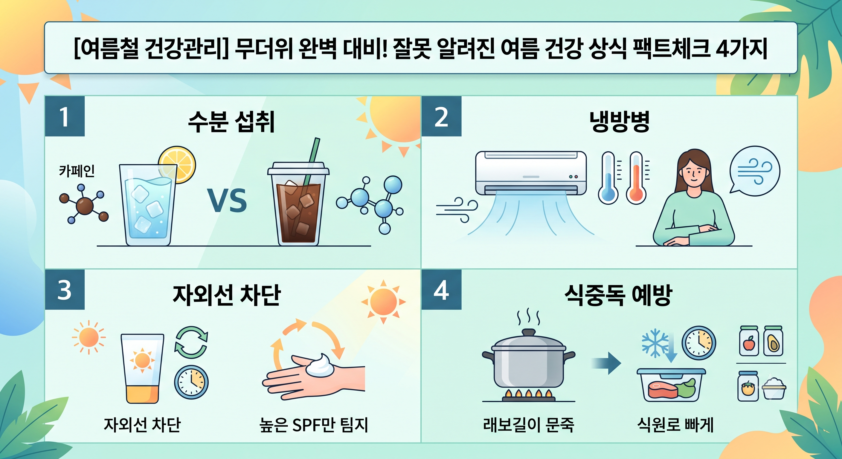 여름철 건강관리_무더위 완벽 대비