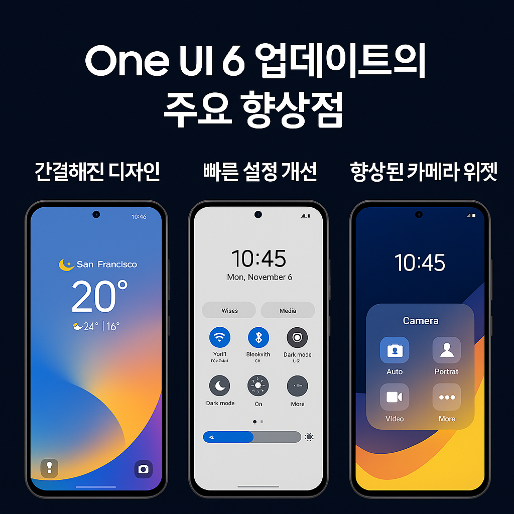 ONE UI 6 업데이트의 주요 항상점