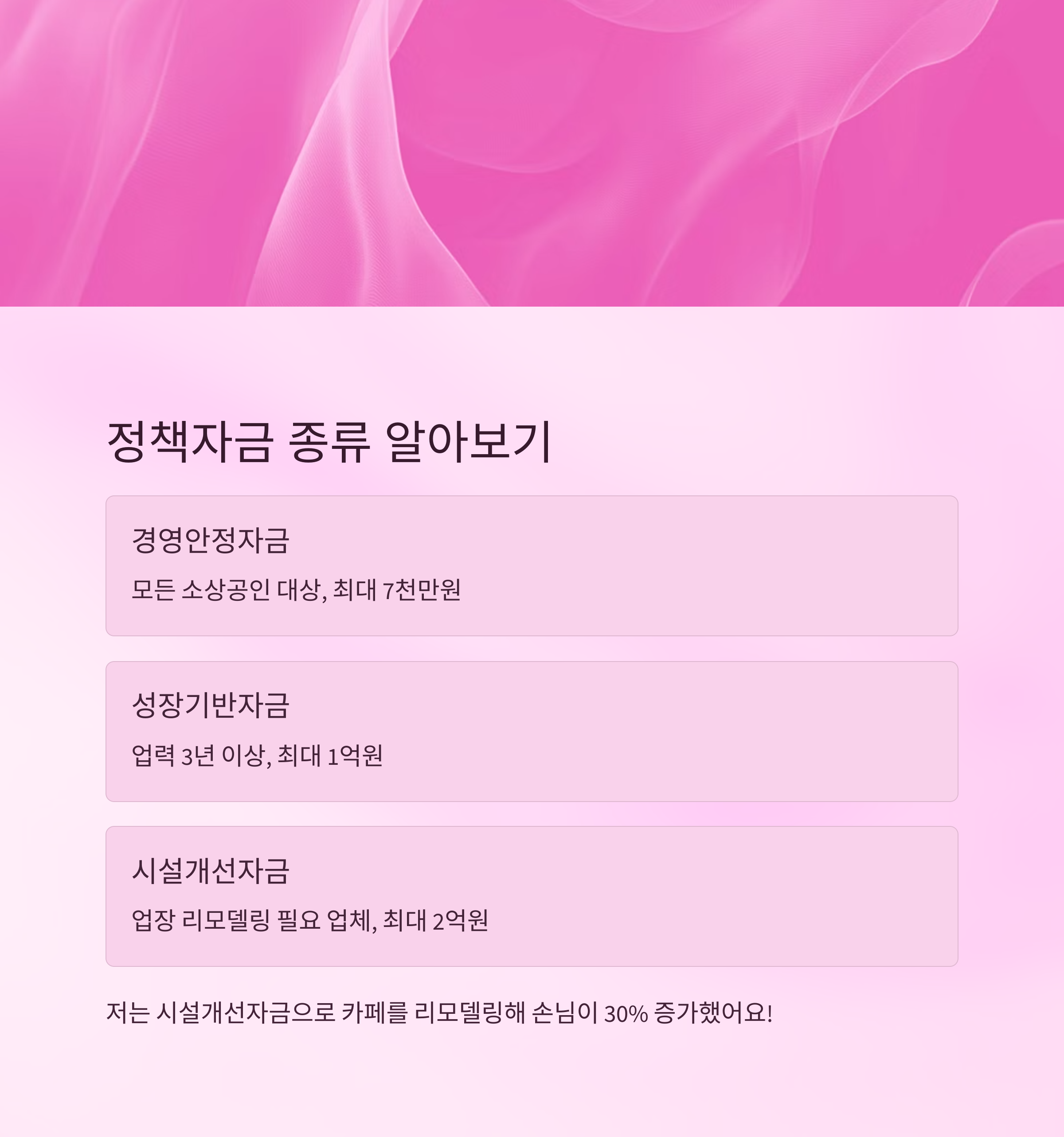 정책자금 한도 조회하기