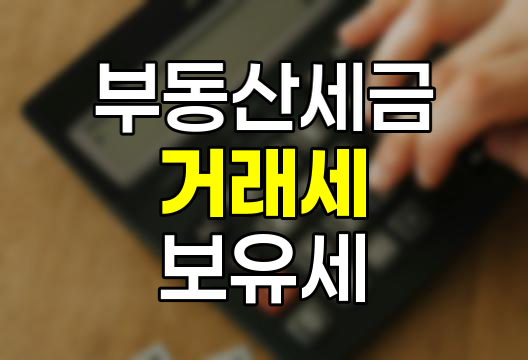부동산 세금의 이해, 거래세 보유세