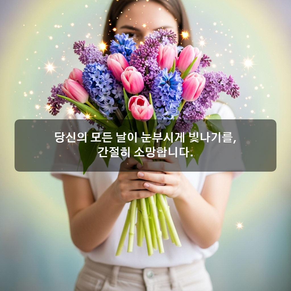 생일축하 꽃다발 이미지 문구 모음 메세지