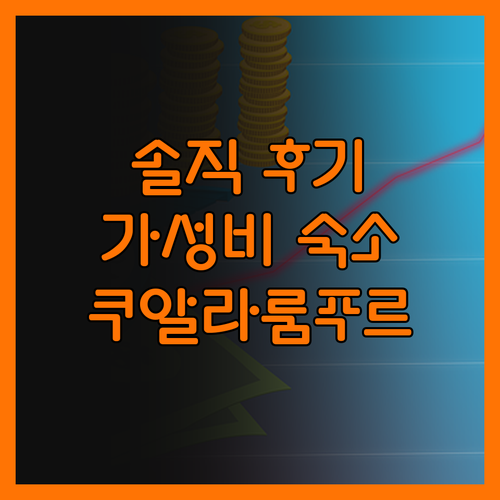 솔직 후기 슬리핑 라이온 스위트, 쿠