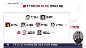 2차 탄핵 소추안 표결