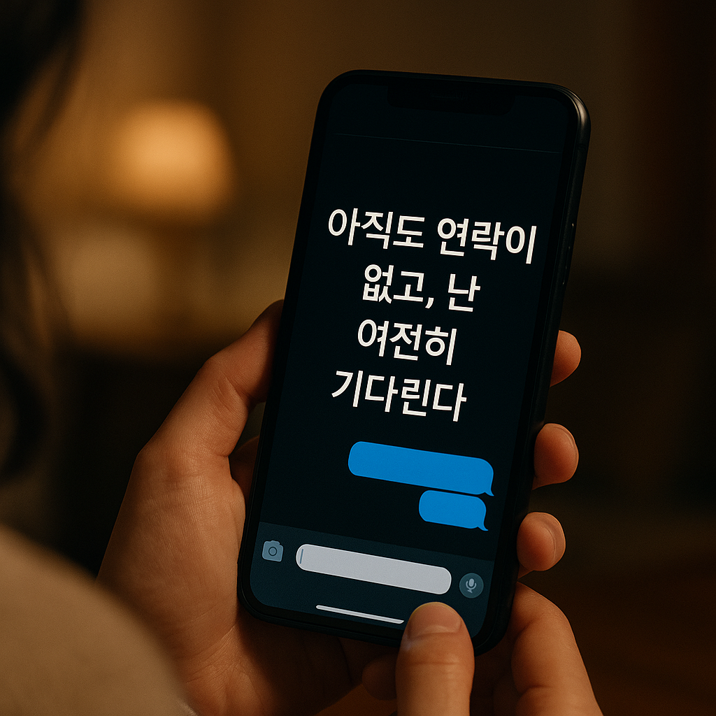 그 사람은 여전히 연락이 없고, 나는 여전히 그 사람을 기다린다