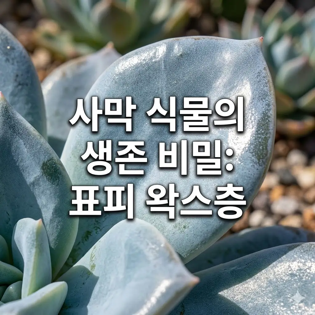 표피 왁스층은 사막 식물에게 왜 중요할까요