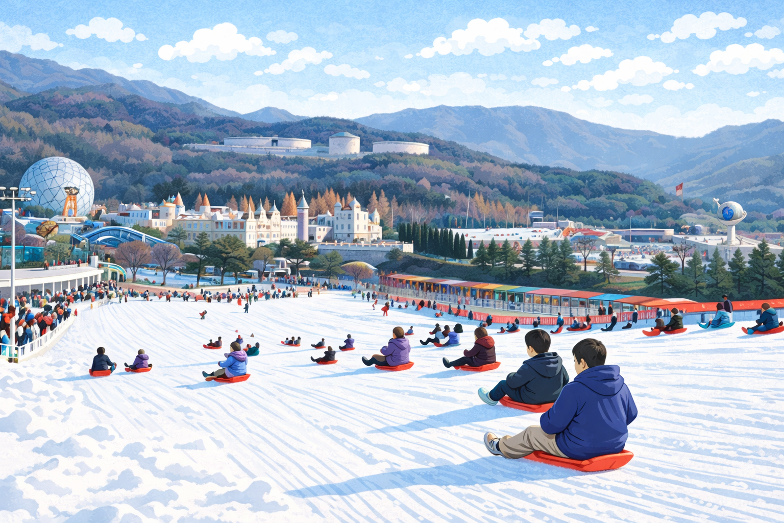 서울랜드 눈썰매장