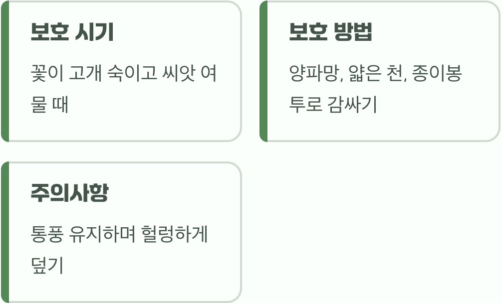 배고픈 손님으로부터 내 씨앗 지키기