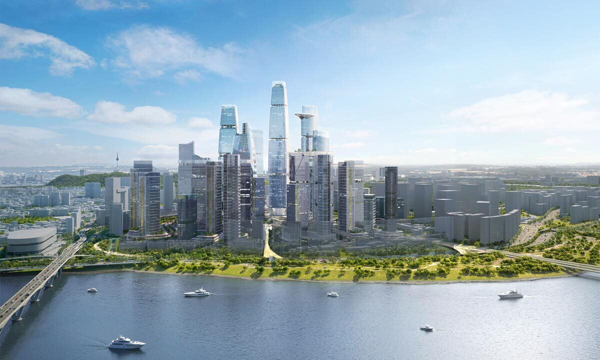 용산 국제업무지구 조감도 사진