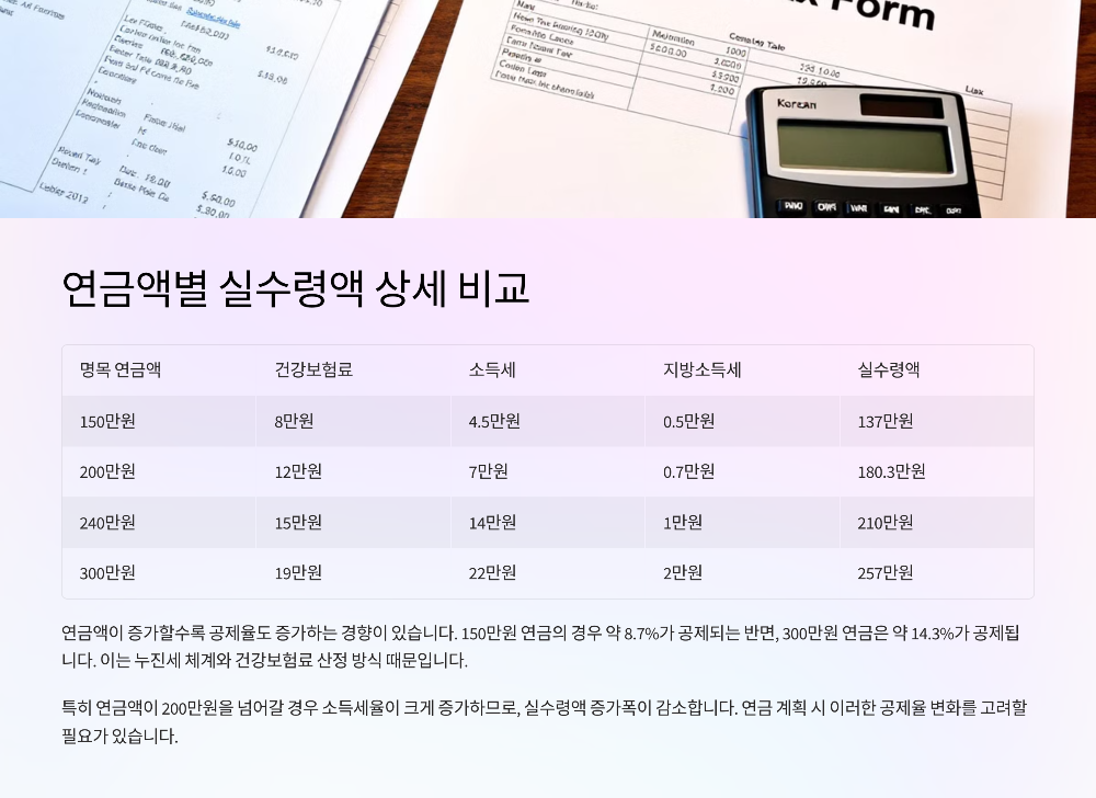 "계산기는 240만 원이라더니?" 공무원연금 실수령액 직접 비교해봤습니다
