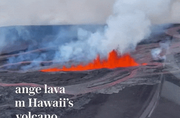 세계 최대 활화산 '하와이 마우나로아' 40년 만 폭발 VIDEO: Hawaii's Mauna Loa volcano erupts after 40 years