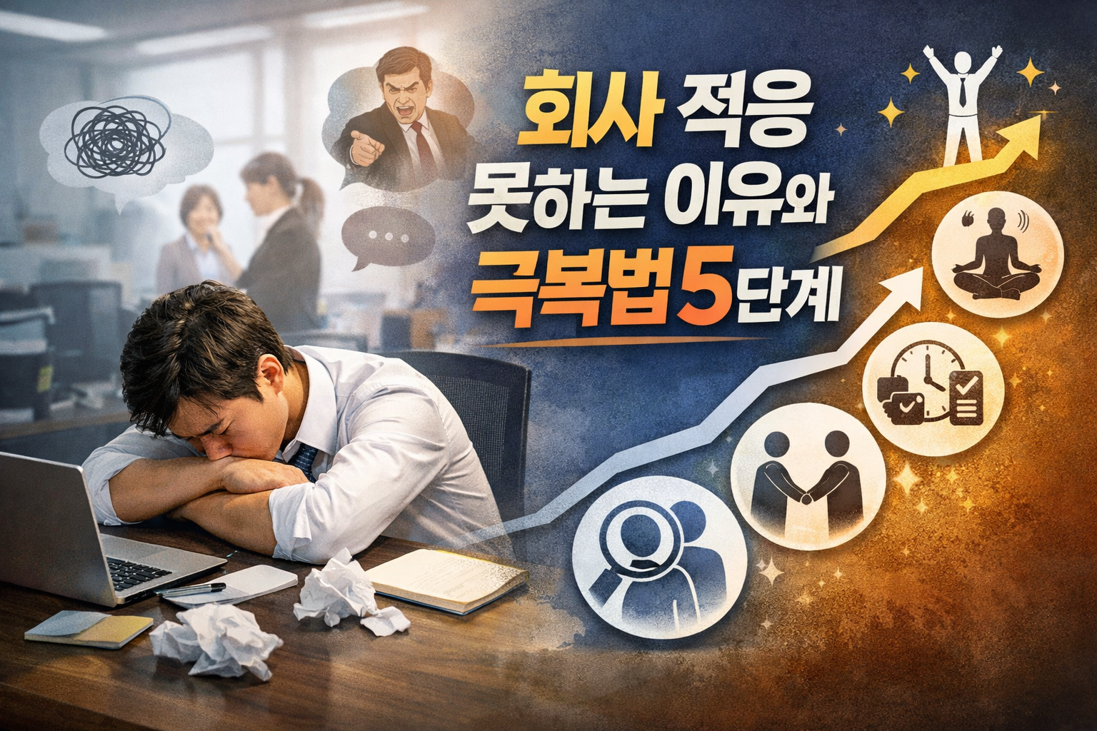 회사 생활에 적응하지 못하는 이유와 극복법 5단계