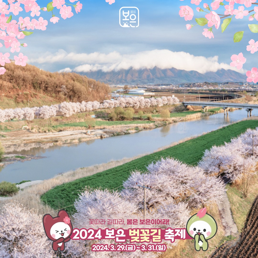 보은 벚꽃축제와 함께하는 보은 BIG Show 열린 콘서트 기본일정과 프로그램 소개(홍지윤 박지현 조항조 출연)