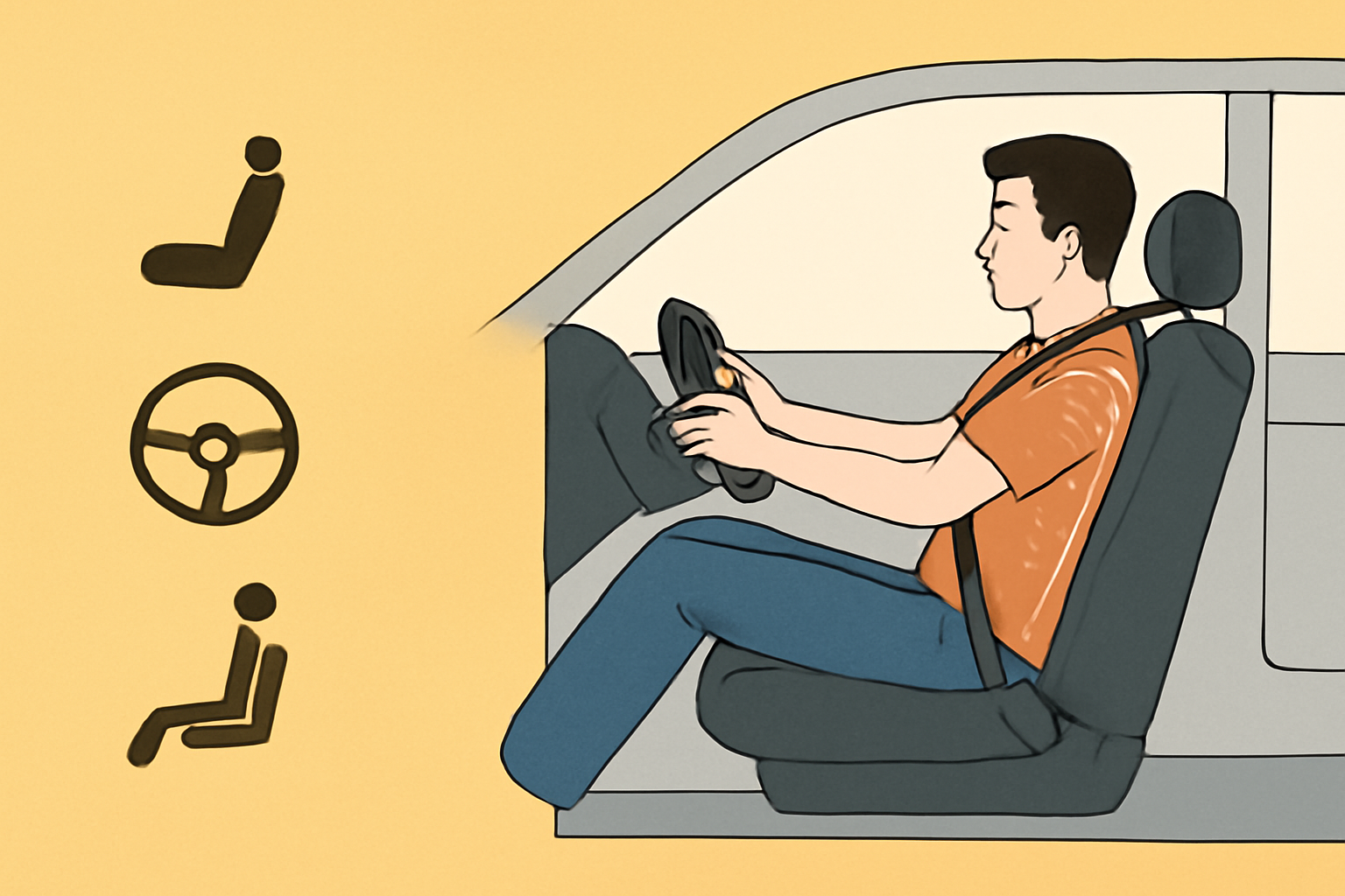 자동차 운전 시 올바른 자세와 팁 &ndash; 안전하고 편안한 운전을 위한 필수 가이드 관련 사진