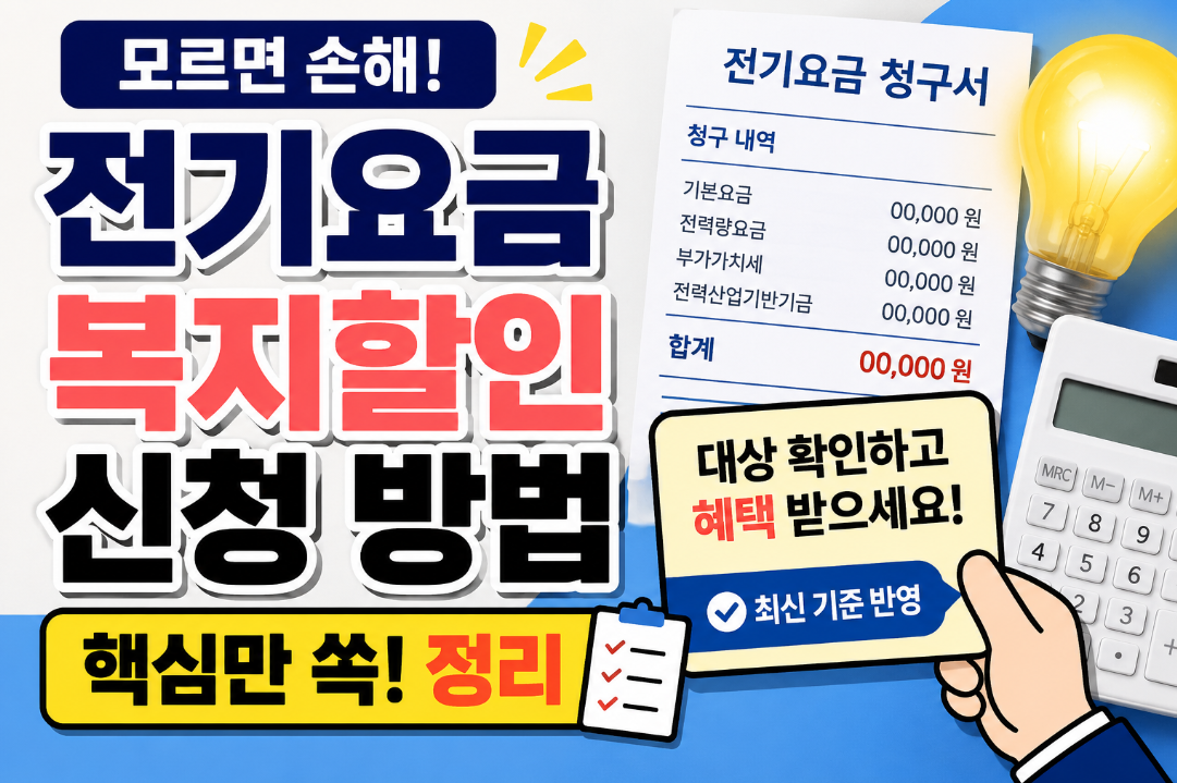 전기요금 복지할인은 자동으로 적용되나요?1
