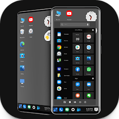 Win 10 Dark Theme for Launcher, 컴퓨터 아이콘 팩과 어두운 테마의 만남