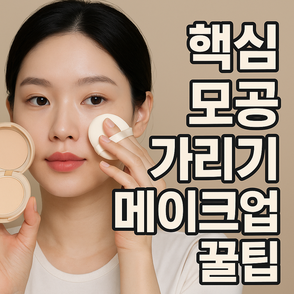 모공 가리기 메이크업