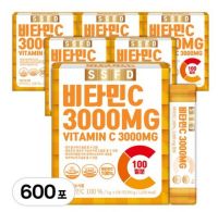 순수식품 비타민C 3000 가루 분말 스틱 파우더, 300g, 6개