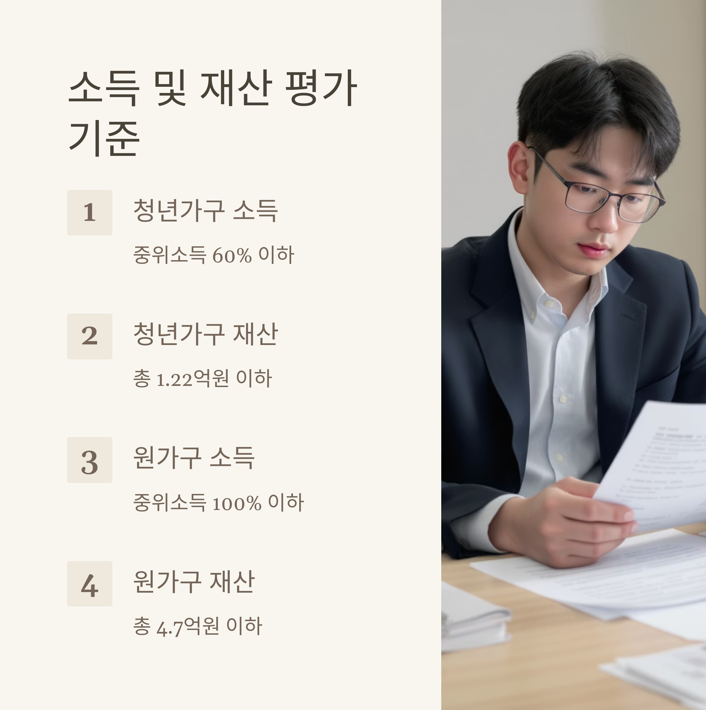 청년 월세 지원 정부 정책 소득 및 재산 평가 기준