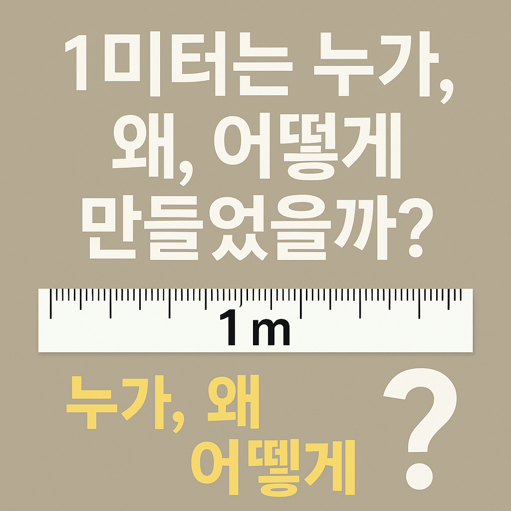 1미터는 누가, 왜, 어떻게 만들었을까?-썸네일
