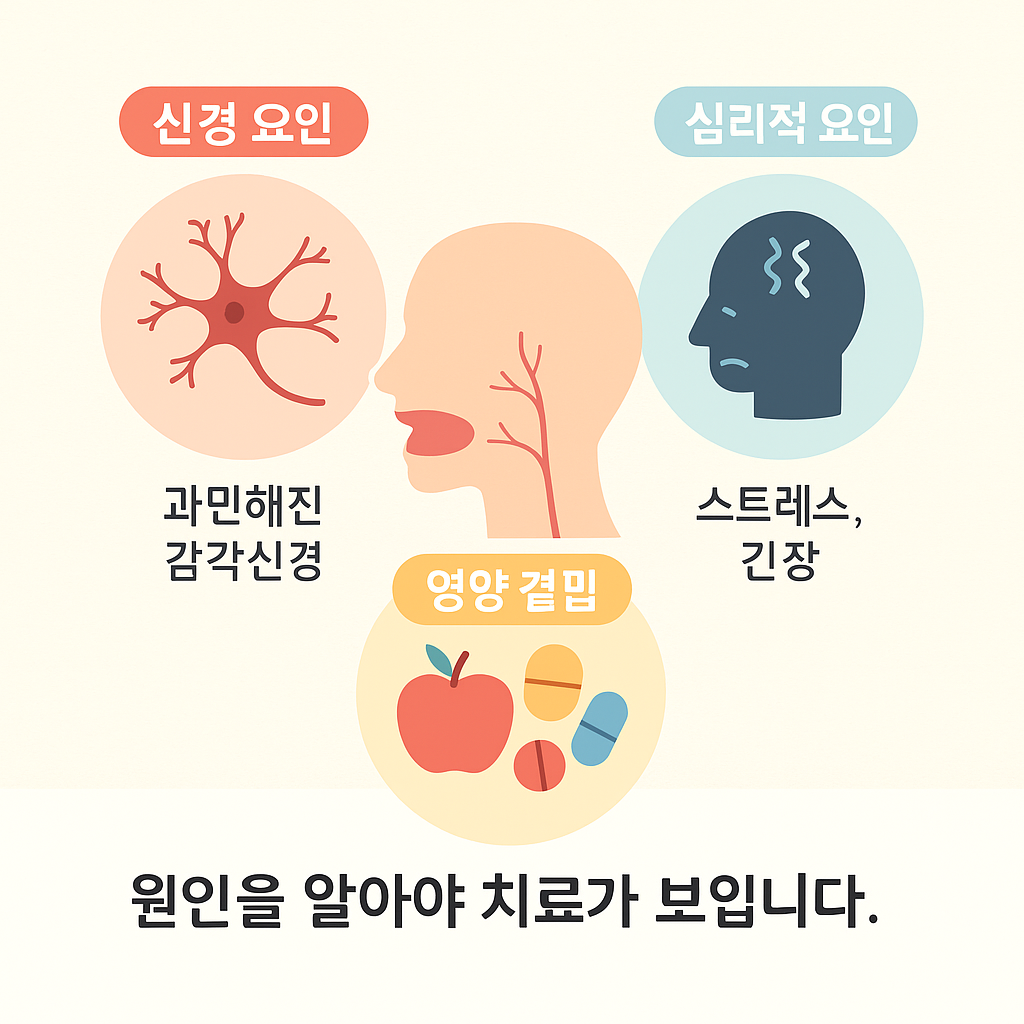 구강작열감증후군 원인 탐색