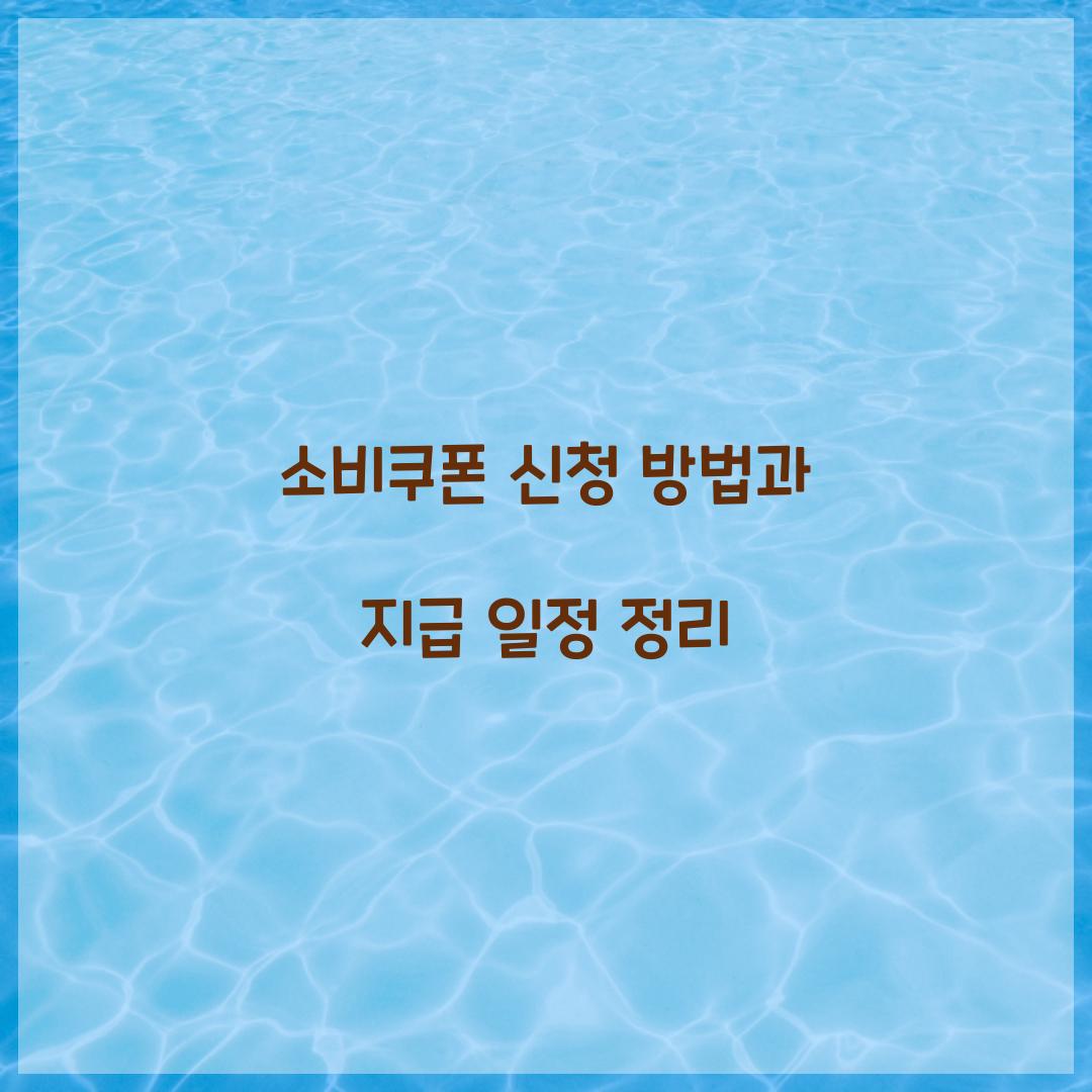 소비쿠폰
