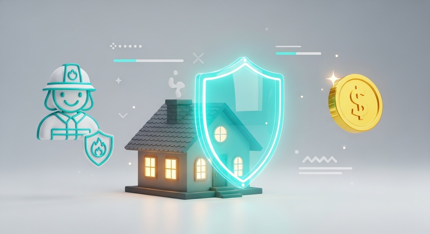 주택에 방패가 쉬워져있고 소방수의그림과 황금코인이 있다