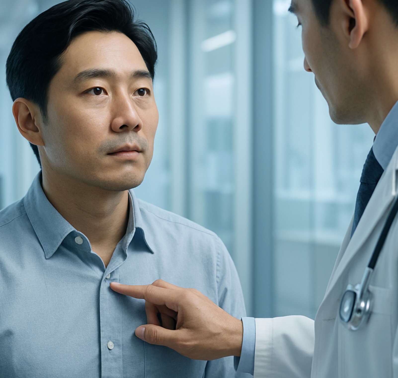 손가락으로 누르면 더 아픈 그곳