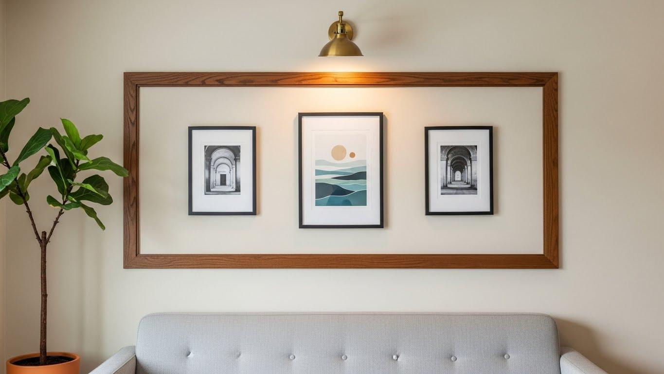 인테리어 액자로 거실벽 꾸미기
