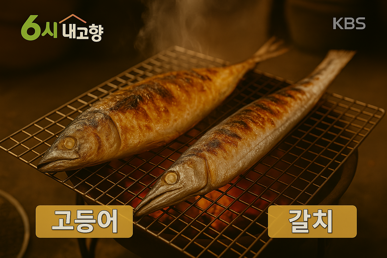 6시내고향 가경터미널시장 생선구이 굽기