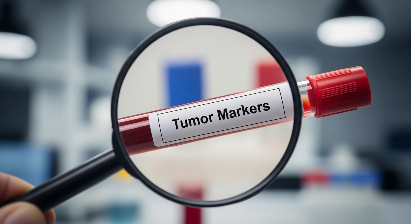 암 진단을 돕는 종양표지자 혈액검사 튜브 이미지