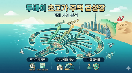 두바이 초고가 부동산 시장 급성장 및 안정성 분석 시각화 썸네일