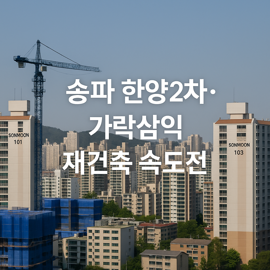 송파 한양2차·가락삼익 재건축 속도전