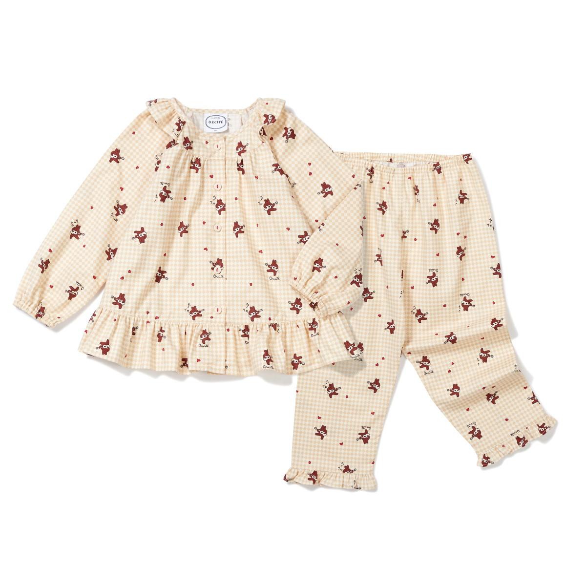 오르시떼 여아동 A205 싱어베어 긴소매 상하 OR22WGGAA205