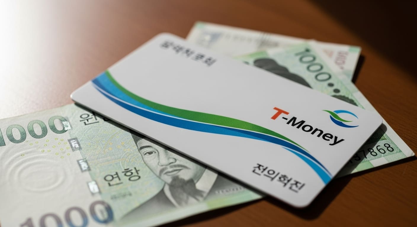 편의점 카운터에서 티머니 환불을 진행하는 장면