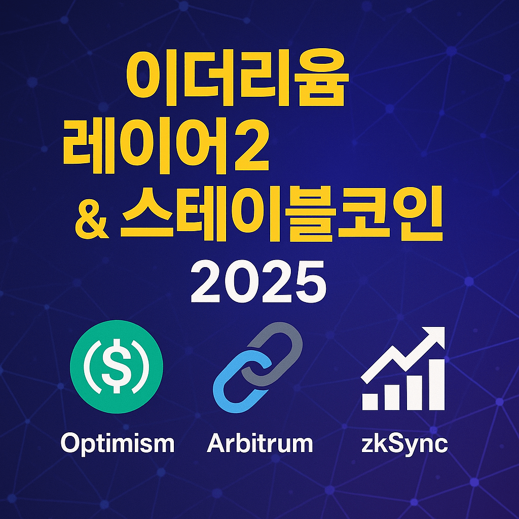 2025년 이더리움 레이어2와 스테이블코인: Optimism·Arbitrum·zkSync 완벽 비교