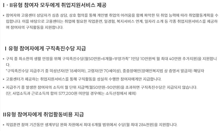 국민취업지원제도-1유형-신청방법-신청후기