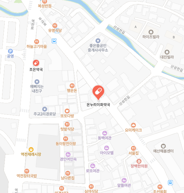 내 근처 24시간 약국 충남 예산군 심야 야간 영업