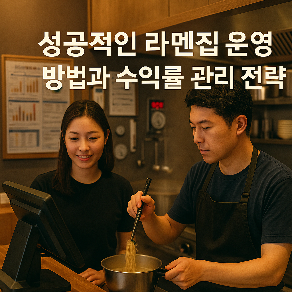 성공적인 라멘집 운영 방법과 수익률 관리 전략