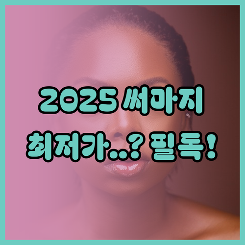 2025년 기준 써마지 FLX 300..