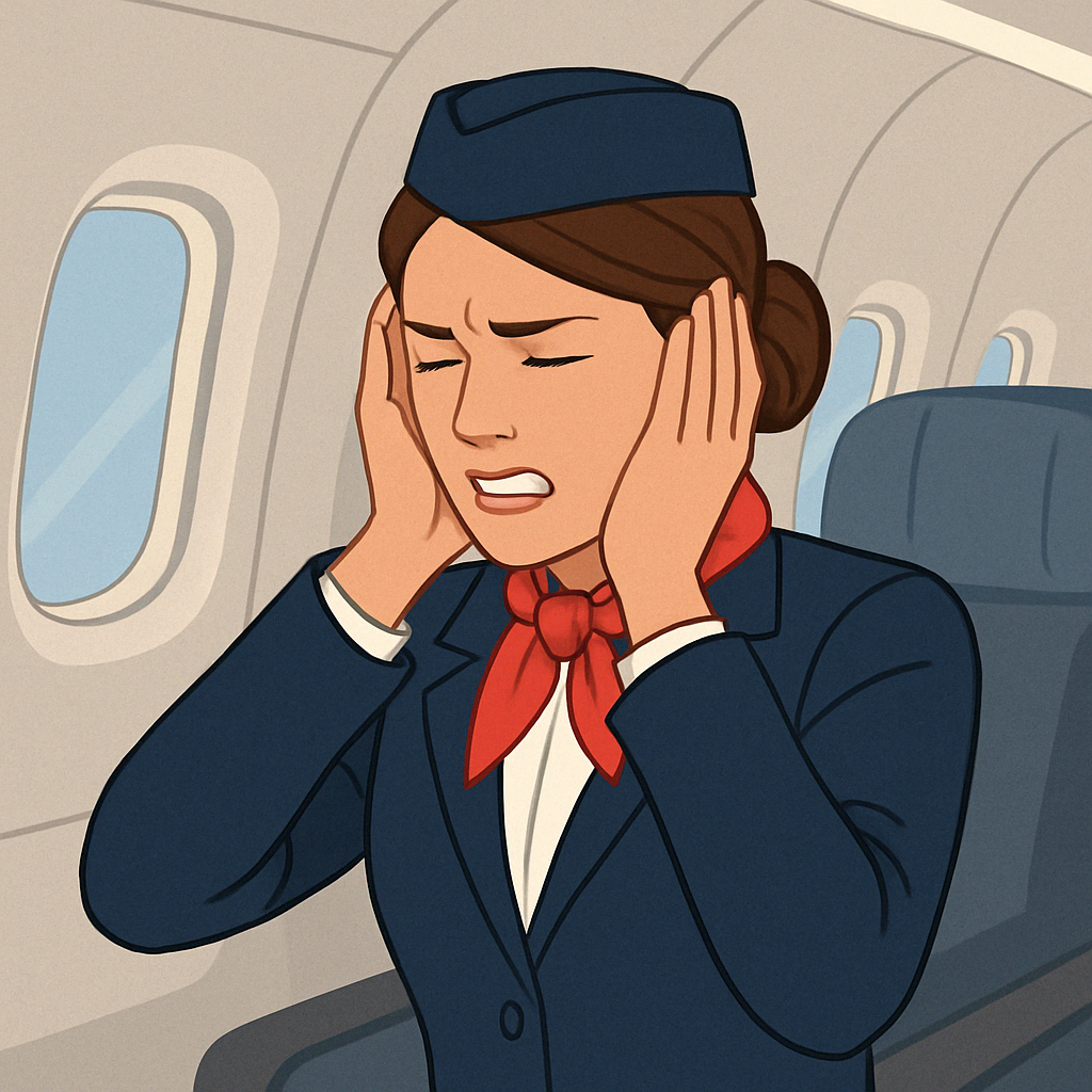 항공 승무원이 느끼는 귀 압력 이상, 질병의 신호일까?