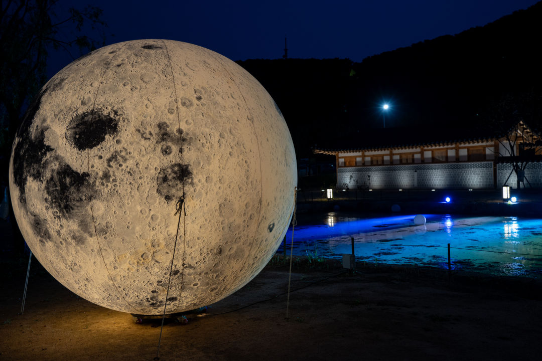 수원 화성행궁 보름달