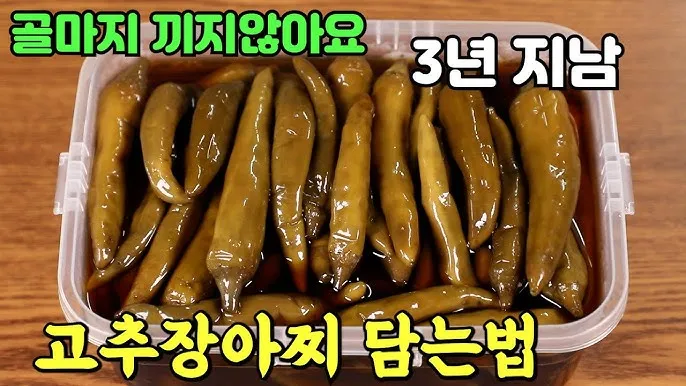 고추장아찌 담그는 법 황금레시피 아삭아삭하게_8